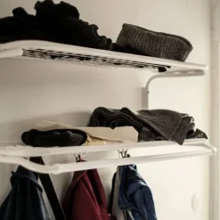 Estante sombrerero Classic 650, Negro/negro, 2 niveles, 60 cm