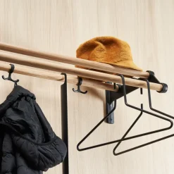 Estante sombrerero Nostalgi 291, Latón, base blanca