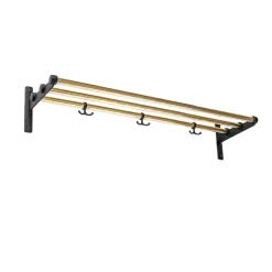 Estante sombrerero o zapatero Nostalgi, Latón, base negra