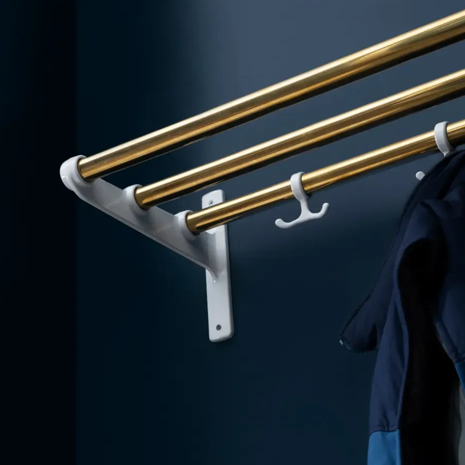 Estante sombrerero o zapatero Nostalgi, Abedul, base negra