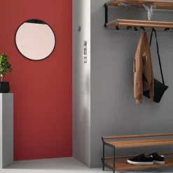 Estante sombrerero Tamburin 100 cm, Roble-negro