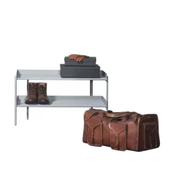 Estante zapatero Alfred, Gris claro