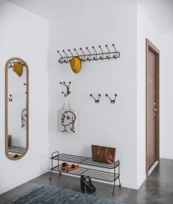 Estante zapatero Bill Shoe Shelf L, negro-marrón oscuro