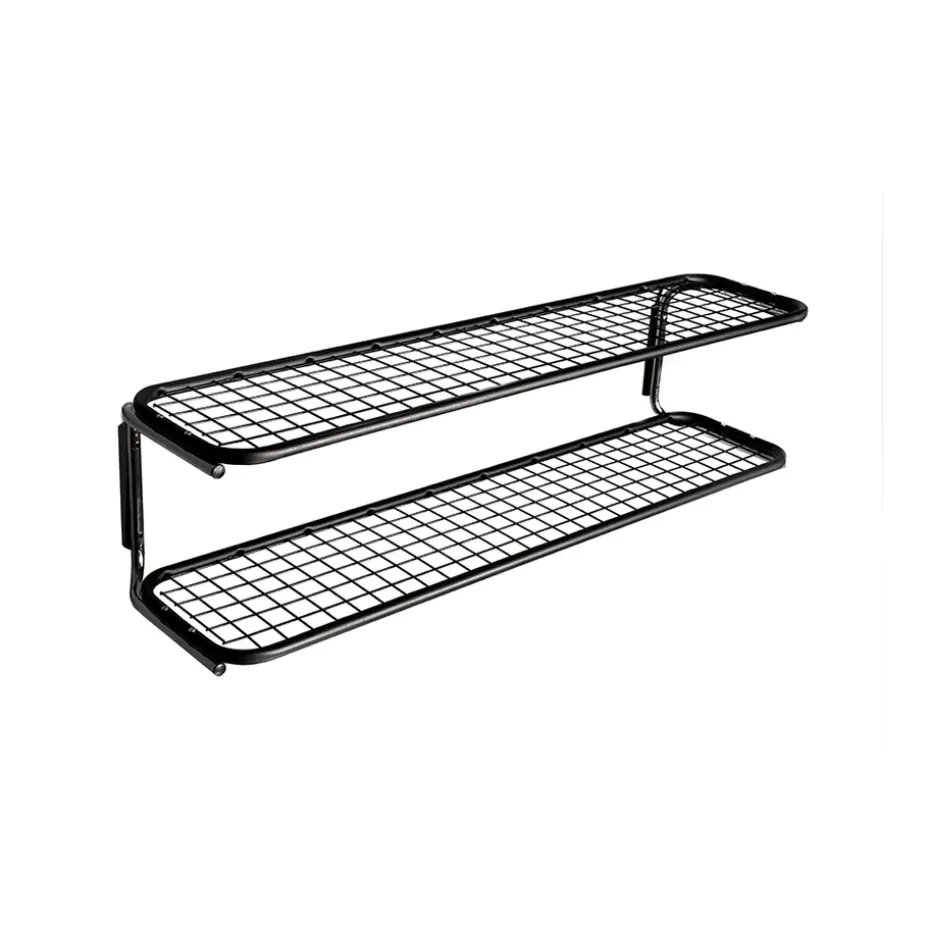 Estante zapatero Classic 650, Negro/cromo, 2 niveles, 110 cm