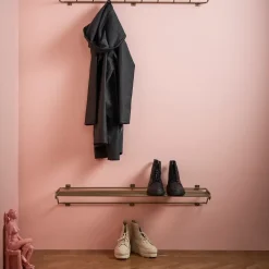 Estante zapatero Maze L, latón