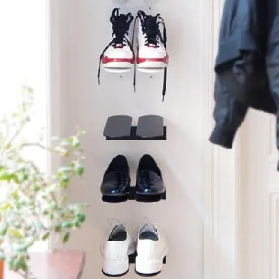 Estante zapatero Step S, negro