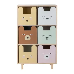 Estantería Calle con 6 cajones 55x88,5 cm, Natur