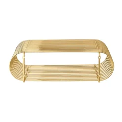 Estantería Curva, latón