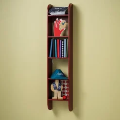 Estantería de pared Flaneaur 27x128 cm, Burgundy