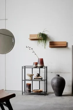 Estantería de pared Manhattan Low 65,5x33x79,5 cm, Black