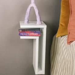 Estantería F-Shelf, blanco, estante hacia izquierda