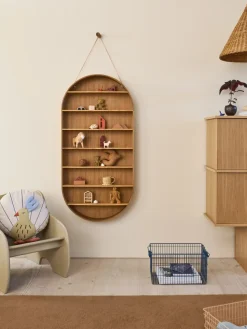 Estantería Oval Dorm, Oiled oak