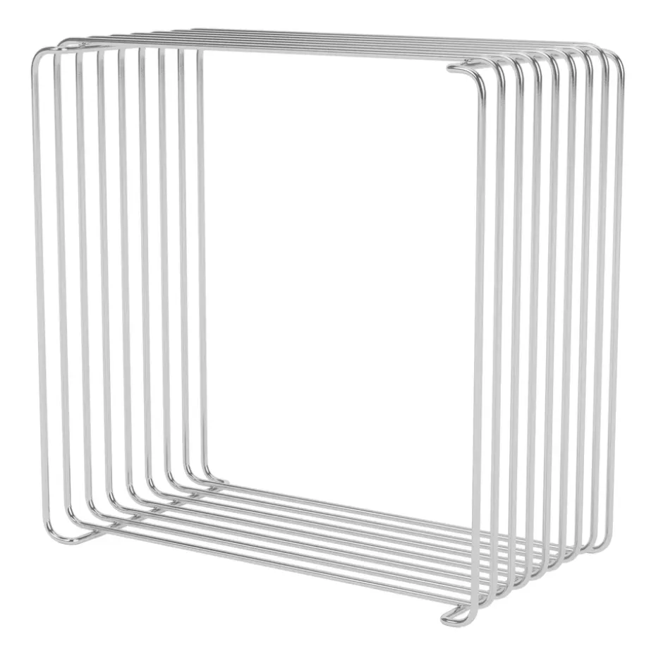 Estantería Panton Wire Single 34,8x34,8x18,8 cm, Chrome