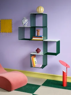 Estantería Panton Wire Single 34,8x34,8x34,8 cm, Pine