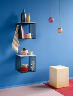 Estantería Panton Wire Single 34,8x34,8x34,8 cm, Pine