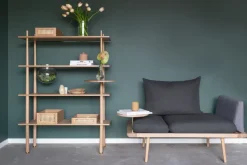 Estantería Stories con 4 estantes, Oak