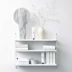 Estantería String Pocket, blanco, blanco