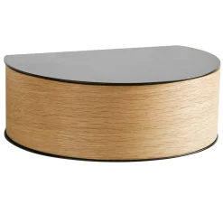 Estantería Wallie, negro, roble