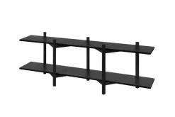 Estantería Zig Zag Media 194x57 cm, Black