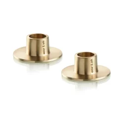 ester & erik 2 Candelabros mate, Oro