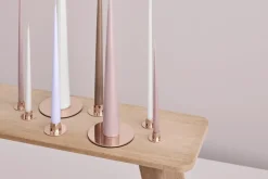 ester & erik 2 Candelabros mate, oro rosa