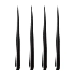 ester & erik 4 Velas lacadas, Raw black, 32 cm