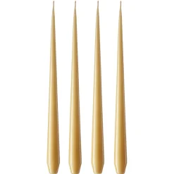 ester & erik 4 Velas lacadas, beige 14/2-0, 32 cm