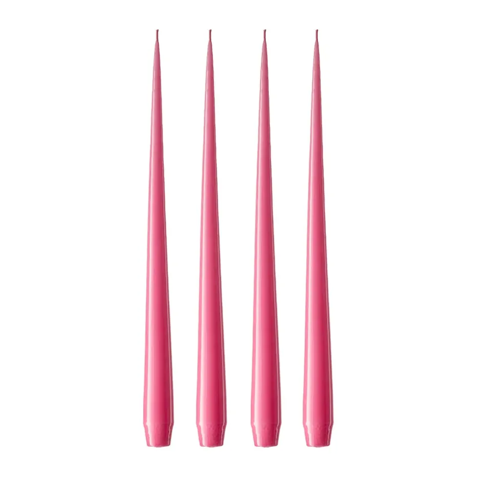 ester & erik 4 Velas lacadas, Clear pink 41, 32 cm