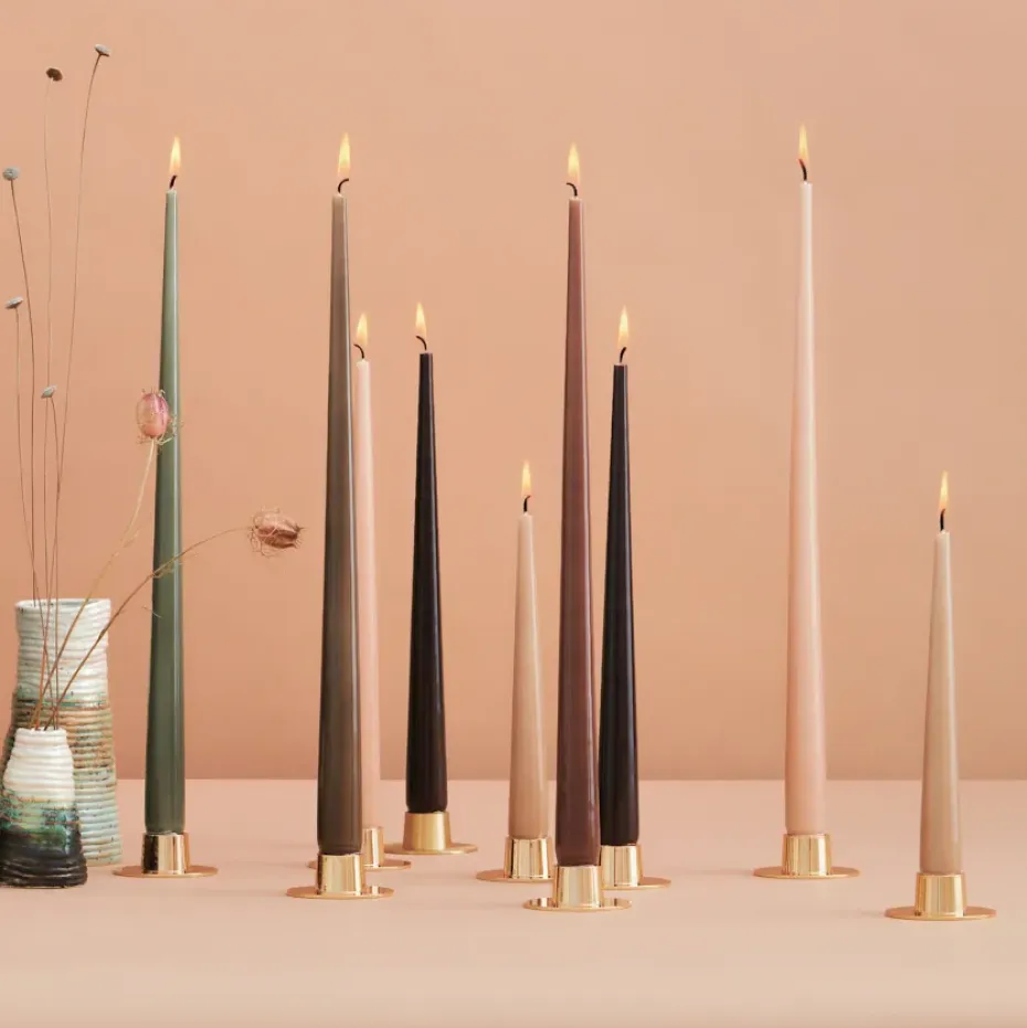 ester & erik 4 Velas lacadas, green soil, 42 cm