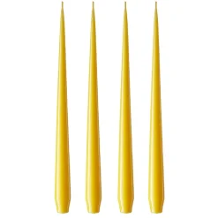 ester & erik 4 Velas lacadas, dark Lemon drop 15/2-0, 32 cm