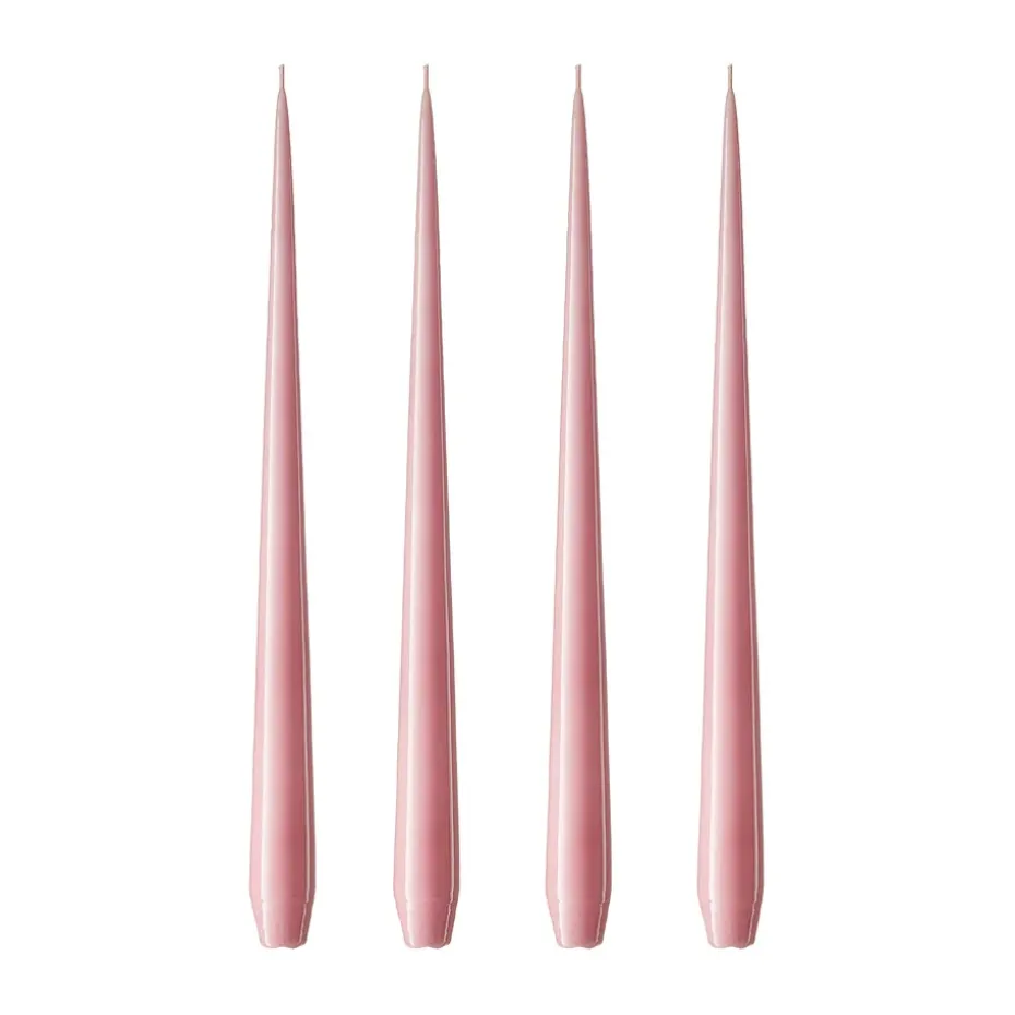 ester & erik 4 Velas lacadas, old rose, 32 cm