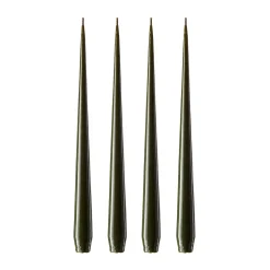 ester & erik 4 Velas lacadas, mörk deep forest, 42 cm