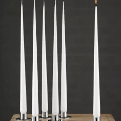 ester & erik 4 Velas lacadas, pure white, 32 cm