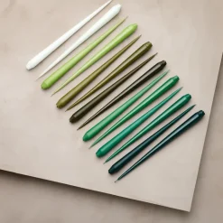 ester & erik 4 Velas mate, mörk deep forest, 32 cm