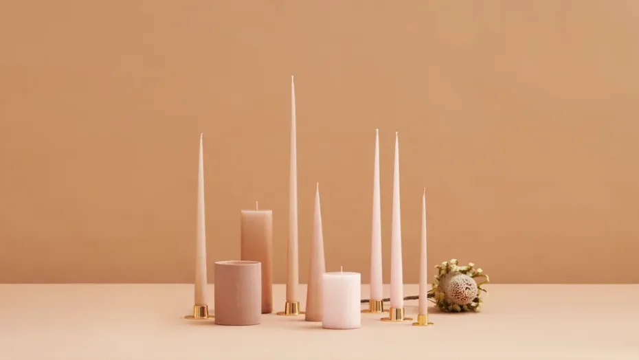 ester & erik 4 Velas mate, Rosewater 51, 32 cm