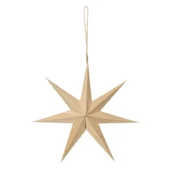 Estrella de madera Venice Ø20 cm, Natural