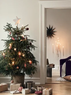 Estrella de Navidad Venok 40 cm, gris cálido