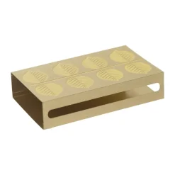 Estuche para cerillas Stig L Berså 6,8x12 cm, Dorado