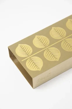 Estuche para cerillas Stig L Berså 6,8x12 cm, Dorado