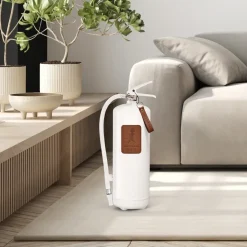 Extintor Solstickan 6 kg, Blanco-cuero oscuro marrón