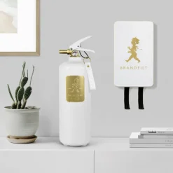 Extintor Solstickan 2 kg, Blanco-dorado