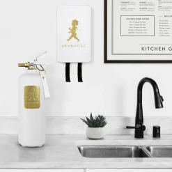 Extintor Solstickan 2 kg, Blanco-dorado