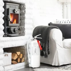 Extintor Solstickan 6 kg, Blanco-plateado