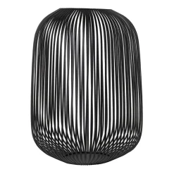 Farol portavelas Lito Ø32 cm, Negro