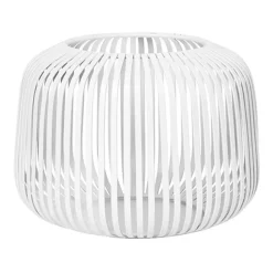 Farol portavelas Lito Ø14 cm, Blanco