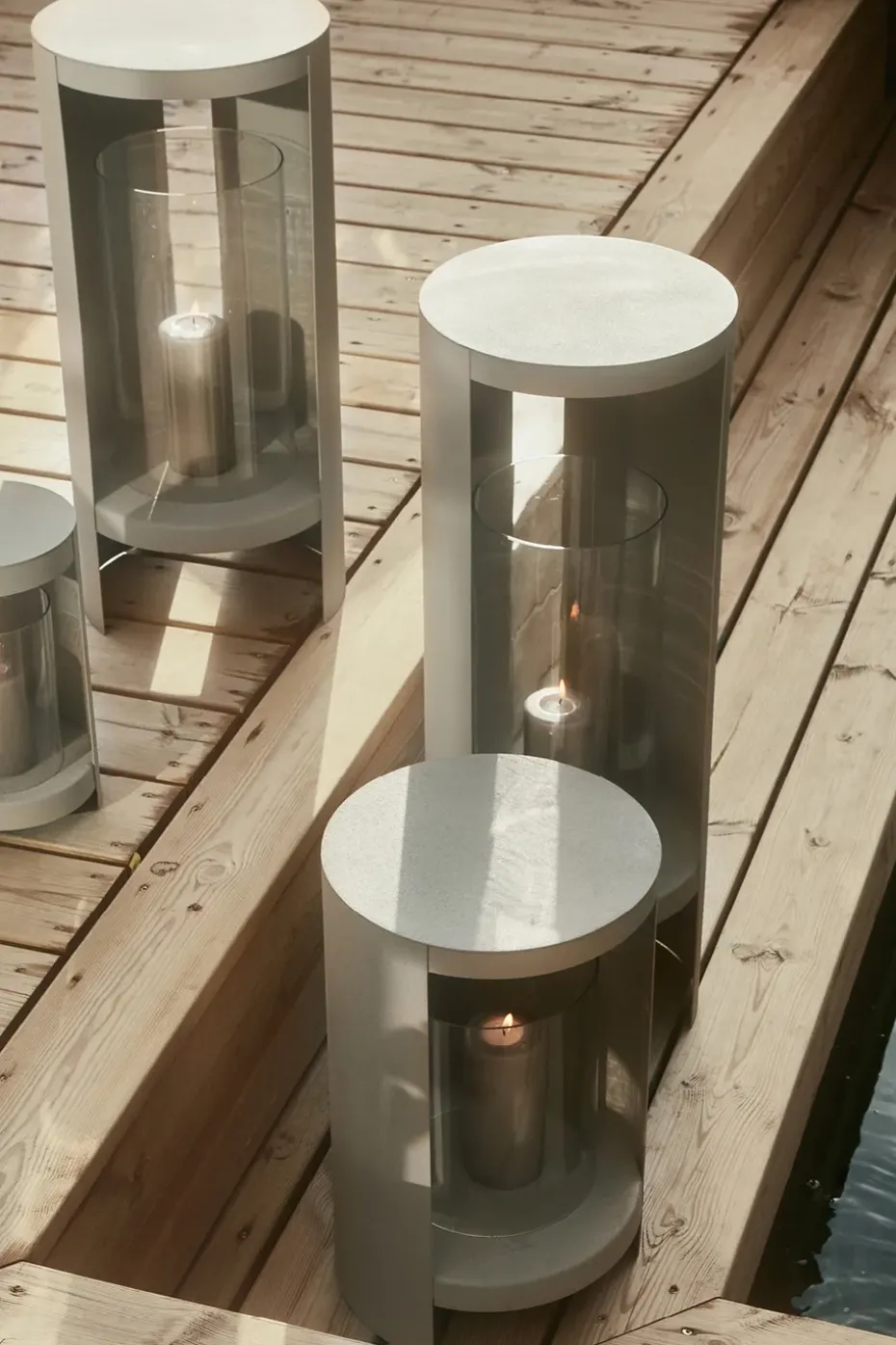 Farolillo Ora 43 cm, Taupe