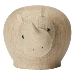 Figura de madera Rina rinocerante, Medium