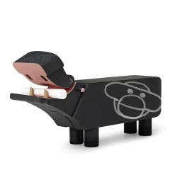 Figura Hipopótamo, negro