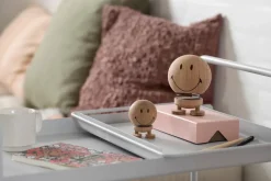 Figura Hoptimist Smiley M, Raw oak