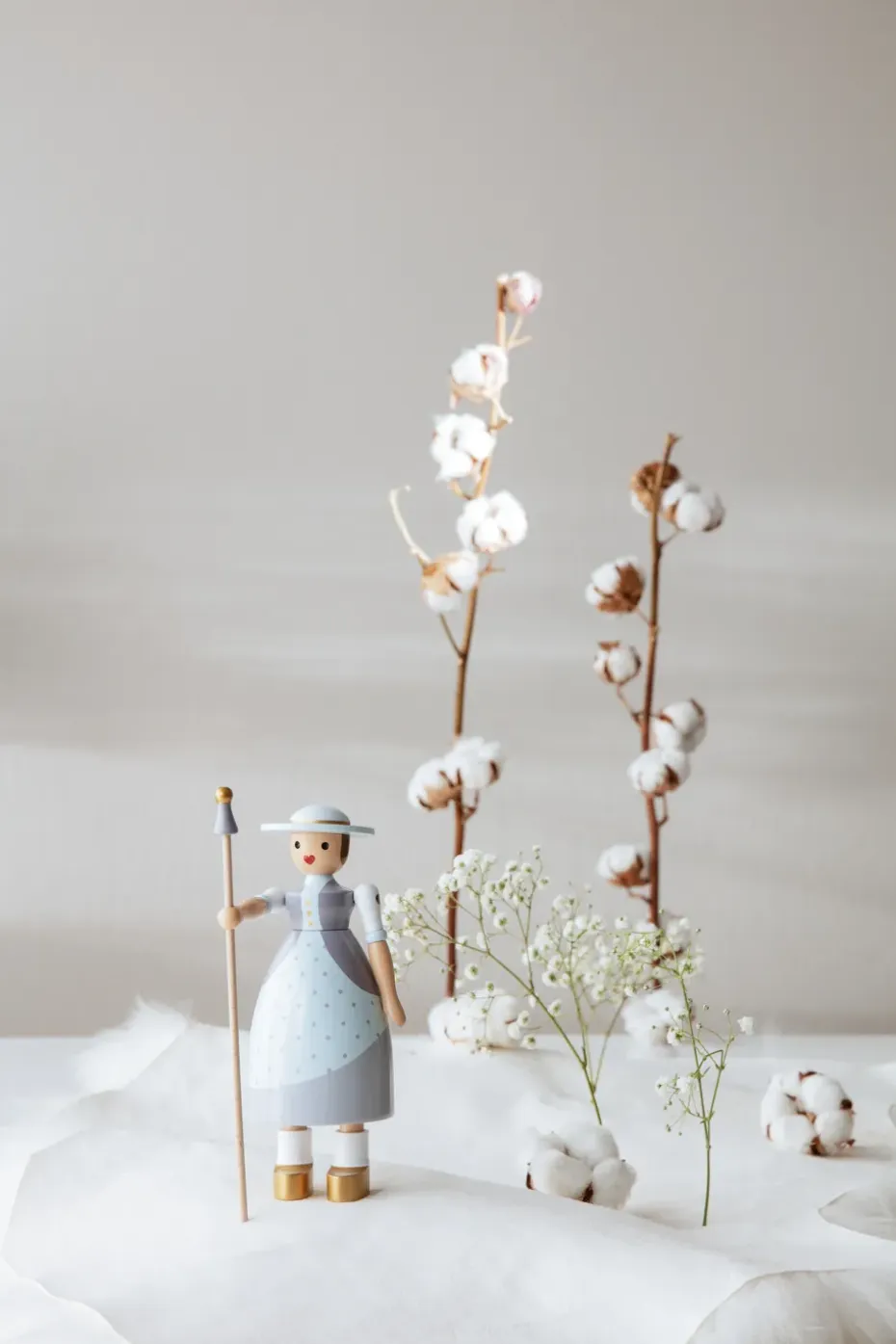 Figura Kay Bojesen pastora, azul claro